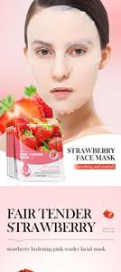 Masque facial hydratant et réparateur à la fraise rose, best-seller des soins de la peau - Product Image 3