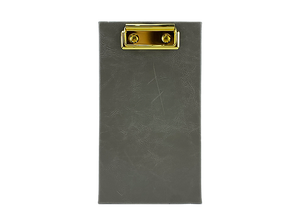 High Quality Pu Leather Check Presenter Gold Mental Clip Bill Folder Restaurant Bill holder - Product Image 4