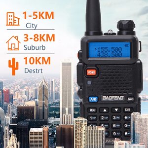 Walkie Talkie Baofeng UV 5R de 5W, <span class=keywords><strong>Radio</strong></span> CB Portátil de Doble Banda VHF UHF FM, Transceptor de <span class=keywords><strong>Radio</strong></span> Bidireccional UV82 <span class=keywords><strong>UV9R</strong></span> Plus - Product Image 3