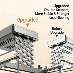 High end intelligent drying and sterilization balcony ceiling lifting multifunctional drying rack - Product Image 6
