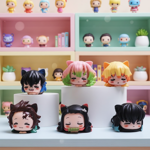 Set <span class=keywords><strong>de</strong></span> 6 Figuras <span class=keywords><strong>de</strong></span> Acción <span class=keywords><strong>de</strong></span> Anime Japonés, Estilos Nuevos, Personajes <span class=keywords><strong>de</strong></span> Dibujos Animados como <span class=keywords><strong>Tanjiro</strong></span>, Nezuko, Zenitsu Agatsuma, Figuras Coleccionables <span class=keywords><strong>de</strong></span> PVC - Product Image 5