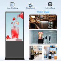 Monitor de Señalización Digital con Pantalla Táctil Ultrafino de Pared, Android 11, CMS Basado en la Nube para Centros Comerciales, Pedidos por Unidad