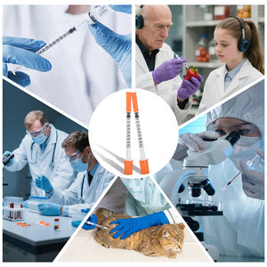 Jeringa de insulina desechable U40 personalizable de gran venta 2025, jeringa de 0,5 ml con aguja, U-100, puede usar animales - Product Image 5