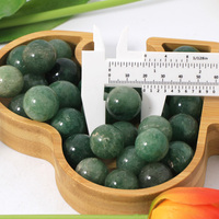 Sphère de cristal naturelle en forme de fraise verte DIY, pierres de guérison, sphère de cristal spirituelle pour la méditation, boule de cristal pour le Feng Shui