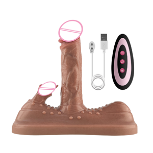 Fernbedienbare Sexspielzeuge für Erwachsene: Klitorisstimulierender <span class=keywords><strong>Dildo</strong></span> mit 10 Geschwindigkeiten, Teleskop- und Kontraktionsfunktion, Schwingvibration und Heizung - Product Image 1