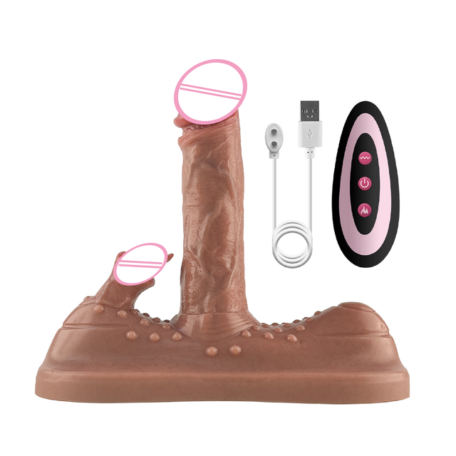 Remote Control Version of Adult Sex Toys Stimulate Clitoral Dildo 10 Speed Telescopic and Contraction Swaying Vibration Heating