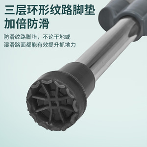 ไม้เท้าช่วยเดินแบบมีล้อ ปรับความสูงได้สองระดับ ผลิตจากสแตนเลสและอะลูมิเนียมอัลลอยด์ ป้องกันการลื่น ป้องกันการล้ม ขายส่งจากโรงงาน - Product Image 4