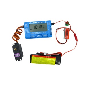 CellMeter 8 2-8S Vérificateur numérique de tension et de capacité de batterie, testeur de servocommande pour <span class=keywords><strong>RC</strong></span> LiPo Li-lon NiMH NiCd, en plastique - Product Image 4