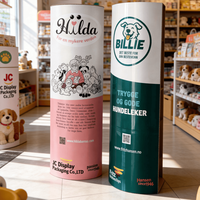 Support d'affichage totem en carton personnalisé pour promotion, présentoir totem en carton