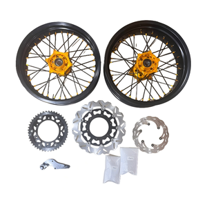 오토바이 17인치 슈퍼모토 SM 알로이 휠 림 세트 스즈키 DRZ400 호환 - Product Image 1