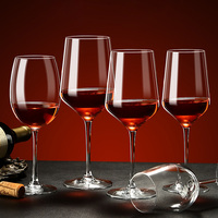 Verres à vin classiques transparents à long pied en cristal pour mariage, banquet, restaurant, fête - Vente en gros
