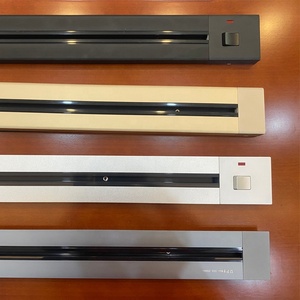 Nhôm Bề Mặt Tường Điện Theo Dõi Ổ Cắm <span class=keywords><strong>LED</strong></span> Ánh Sáng Văn Phòng Nhà Bếp Sử Dụng Theo Dõi Ổ Cắm Với USB Cho Anh Hệ Thống - Product Image 5