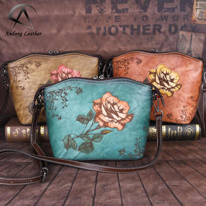 Andong Shoulder Sling <b>Bag</b> for Women Girls Genuine Cow Leather New Fashion Retro Elegant Ladies Casual <b>Bags</b> - Product Image 1
