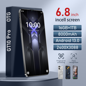 2025 New andrioo 13 GT10 Pro 6.8 "màn hình điện thoại di động 16GB + 1TB thông minh LED hiển thị 4K độ phân giải LTE 108mp tiếng Anh Pháp Tây Ban Nha - Product Image 1