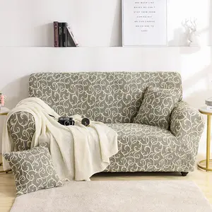 Fodera per divano elasticizzata a 3 posti in Jacquard goffrato 3D ispessito classico universale di lusso ad alta elasticità