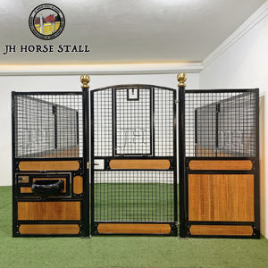 Venta caliente en Bélgica Metal Acero Galvanizado Permanente <span class=keywords><strong>Victoria</strong></span> Horse Stables Box Stall Kit con techo - Product Image 4