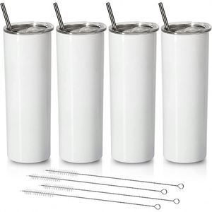 Nuevo Vaso de Acero Inoxidable de 20oz para Sublimación, Vaso Recto de Doble Capa con Aislamiento y Pajita - Product Image 2