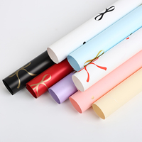 Papier d'emballage pour bouquet romantique de la Saint-Valentin, papier d'emballage pour fleurs imperméable, papier cadeau, fournitures pour fleuristes
