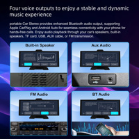 Caméra embarquée 11,4 pouces 4K 60fps avec CarPlay sans fil et Android Auto, alerte ADAS, caméra arrière, moniteur de navigation automobile pour une conduite sécurisée