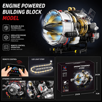 Superbe Voiture de Sport F1 avec Moteur V8, Ensemble de Blocs de Construction Électriques en Plastique, Jouet d'Assemblage, Modèle en Plastique ABS, Cadeau de Noël