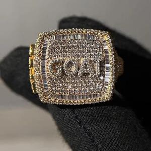 Anillo de Diamantes Moissanite de Plata de Ley 925 de Lujo, Estilo Hip Hop, VVS, Joyería Fina Personalizada para la Colección de Moda Moderna - Product Image 3