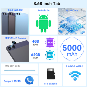 8.7 inch MTK Octa core 2GB 3GB 4GB <span class=keywords><strong>8GB</strong></span> RAM 32GB 64GB 128GB ROM 5G Wifi GPS 4G LTE điện thoại gọi điện thoại Sim thẻ <span class=keywords><strong>Android</strong></span> máy tính bảng - Product Image 5