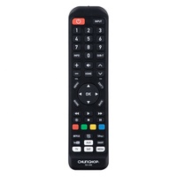 Control Remoto Universal para Smart TV con Código Fijo, Material Plástico, 15 Botones Programables para Televisores de Hotel
