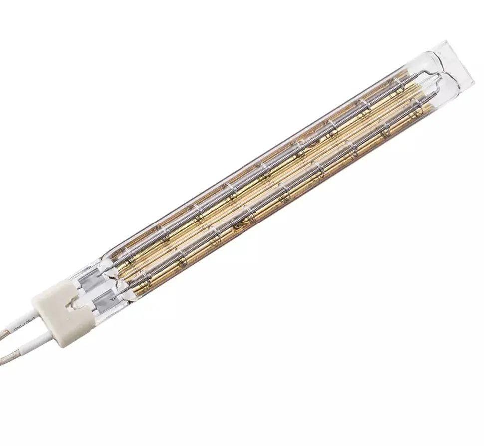 Produsen Grosir 4800W Halogen Quartz Lampu Tabung Pemanas Inframerah 400V untuk Pelapisan Film