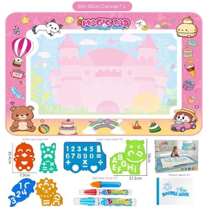 Lienzo de agua mágico supergrande para niños, rompecabezas educativo transfronterizo, pintura de agua transparente, juguete de dibujo de grafiti repetido - Product Image 6