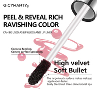 Peel Off Lip Stain 3 Couleurs Révéler Longue Durée Étanche Rose Teinte À Lèvres Transfert Preuve Antiadhésif Tasse Teinture À Lèvres