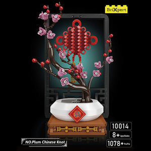 Mould King 10014 1087 Uds. Serie de flores, flores de ciruelo chinas, bonsái, adorno de ladrillos, modelo técnico, juguete educativo, regalo de Festival - Product Image 2