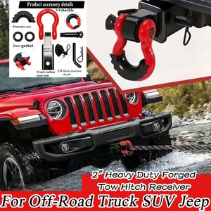 Pour camion et SUV, attelage carré solide 2x2 de 2 pouces, attelage de remorquage robuste forgé, bras de remorquage renforcé, kit de carrosserie - Product Image 1