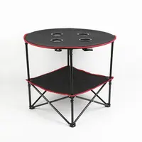Складной стол Realsin, уличный круглый столик для кемпинга/пляжа, с 4 подставками, складные столы для кемпинга и пикника