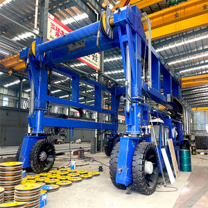 Tùy chỉnh 4 cao điện cao su tyred 40ft 30T 60 tấn 80 tấn đa chức năng <span class=keywords><strong>container</strong></span> straddle tàu sân bay cần cẩu giá cho cổng - Product Image 2