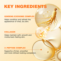 Soin de la peau coréen OEM, sérum anti-âge au ginseng et aux exosomes, crème hydratante raffermissante pour le visage au collagène et aux peptides, lotion 100 ml
