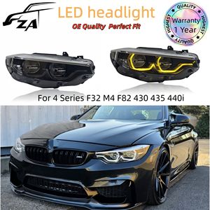Nuevo Conjunto de Faros LED Plug-and-Play para Serie 4 F32 M4 F82 <span class=keywords><strong>430</strong></span> 435 440i, Luz Diurna Blanca y Amarilla, 12V, 6000K - Product Image 1