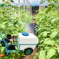 Pulvérisateur électrique haute pression sur roues pour serre, avec pompe, moteur et long tuyau, pour le contrôle des parasites (poivre, aubergine, piment)