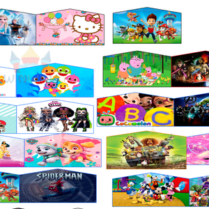 แบนเนอร์ธีมตัวการ์ตูนหลากหลายแบบปรับแต่งได้ สำหรับ<span class=keywords><strong>บ้าน</strong></span>ลมเป่าลมและโปรโมชั่นโฆษณาแบบเป่าลม - Product Image 4