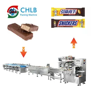 Automatic Chocolate Candy Bar Pillow Type Plastic Bag Packing Line