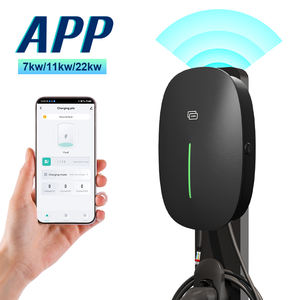 Smart Wall Mounted EV Charger Gun Com Indicador LED Para Veículos Elétricos type2 Carregamento Rápido E Design Impermeável - Product Image 4