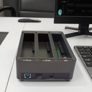 USB 3.0 2-bay SATA 1-bay IDE <span class=keywords><strong>HDD</strong></span> Docking Station với <span class=keywords><strong>RAID</strong></span> 0 và 1 hỗ trợ 4TB ổ cứng + 256GB SSD nhựa trường hợp - Product Image 4