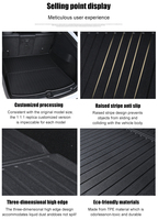 Tapis de coffre de voiture entièrement enveloppant sur mesure pour JAC JS2 2015-2024, accessoires automobiles, doublure de coffre personnalisée, tapis de protection de coffre modifié