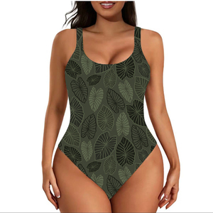 Costume da bagno intero senza maniche con stampa hawaiana per bambine/donne, produzione di massa 2026 - Bikini da spiaggia per ragazze - Product Image 6