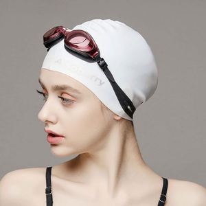 Gorro de Natación Arena USA Mairun, Impreso, de Silicona de Color Puro, a Prueba de Fugas, Impermeable, con Protección para los Oídos, Certificado ROHS, Forma Personalizada, para Hombres y Mujeres - Product Image 1