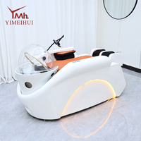 Vente flash : mobilier professionnel pour salon de coiffure, lit de shampooing intelligent pour salon de coiffure avec appareil d'hydrothérapie