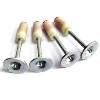 Mini clou de plafond coupe-feu de 25mm 100 pièces 7.3mm clous ronds avec mini pistolet à clous dispositif de rainurage de fixation murale domestique