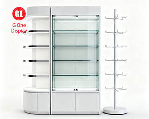 Vitrine longue sur mesure moderne couleur personnalisée pour montres et bijoux, marque PENBO, service ODM OEM, présentoir de kiosque à bijoux pour centre commercial - Product Image 2