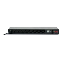 Bloc d'alimentation intelligent (PDU) à montage en rack APC AP7920B 1U, 2,3 kW, 230 V, 12 A, 8 prises pour usage industriel