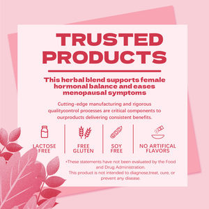 Cápsulas de Apoyo para la <span class=keywords><strong>Menopausia</strong></span> - Suplemento Herbal 11 en 1 para el Equilibrio Hormonal, Alivio de las Afiuras y Sudoración Nocturna, Vegano Sin OMG - Product Image 4