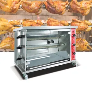 Çok katmanlı 3/6/9 elektrikli tavuk rotisserie makinesi